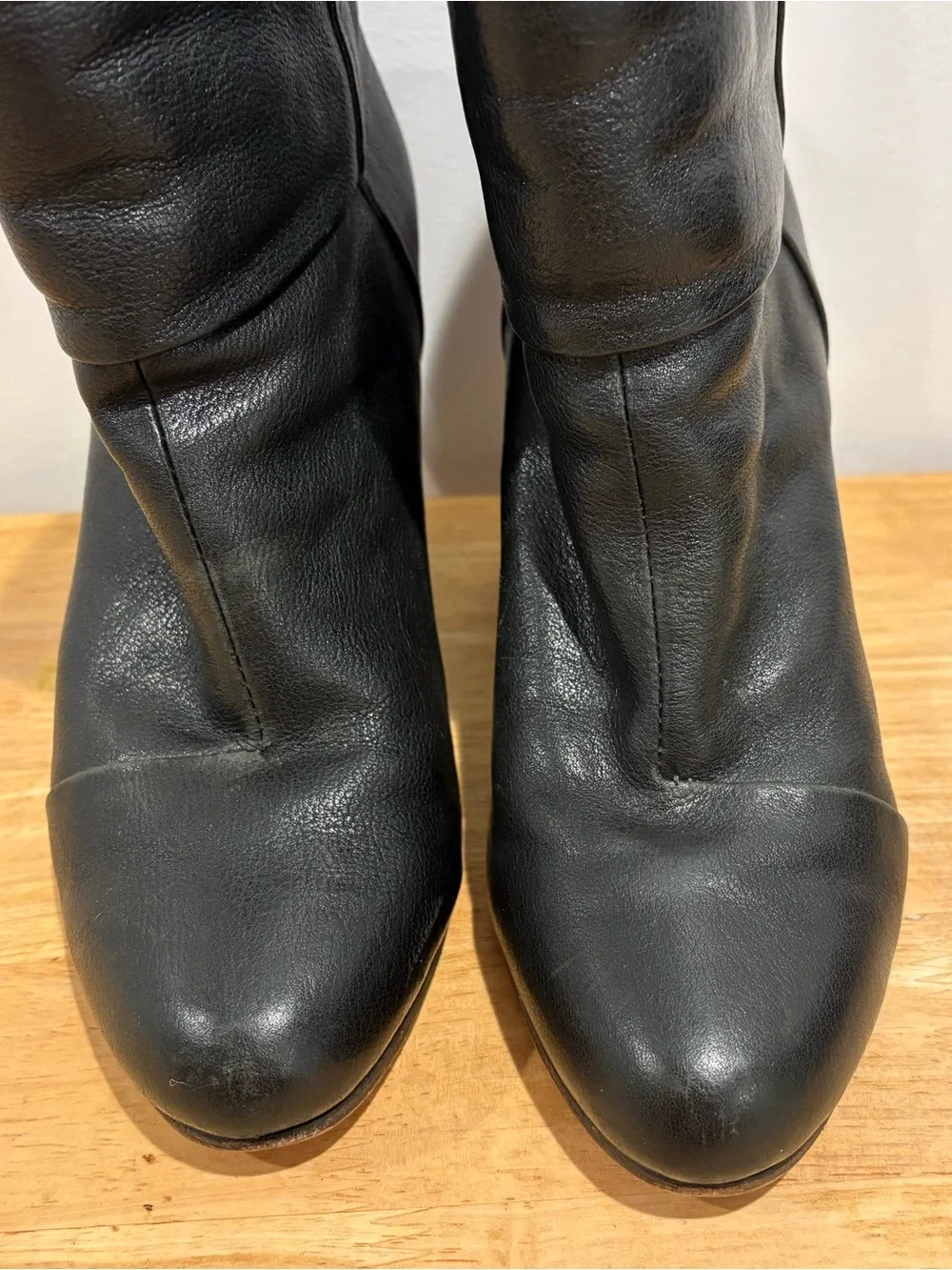 Rag & Bone Newbury Black Leather Ankle Boots with dust bags